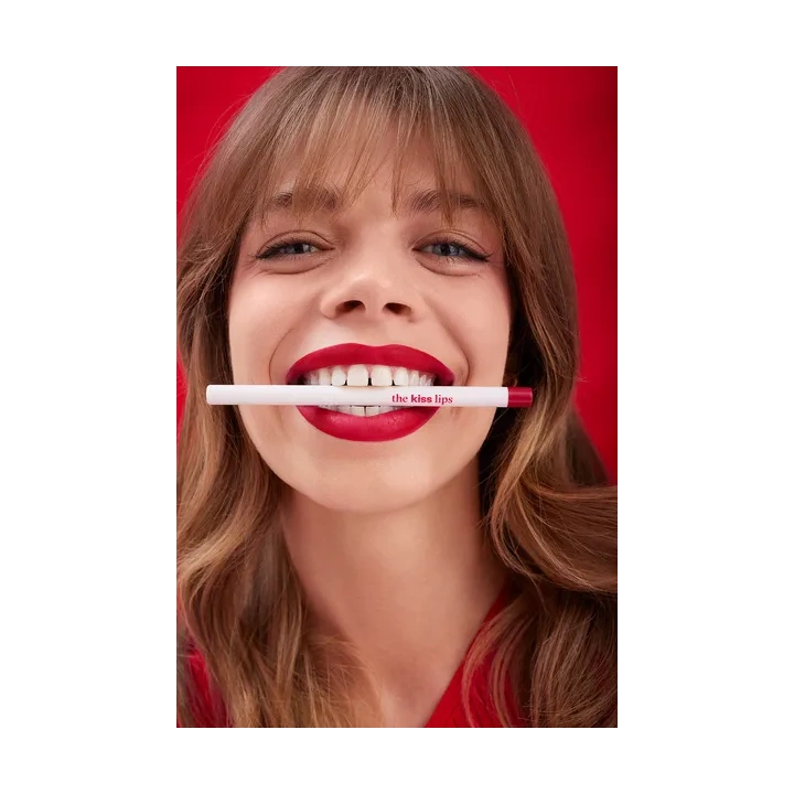 PAESE The Kiss Lips zestaw konturówka i pomadka w płynie 06 Classic Red 