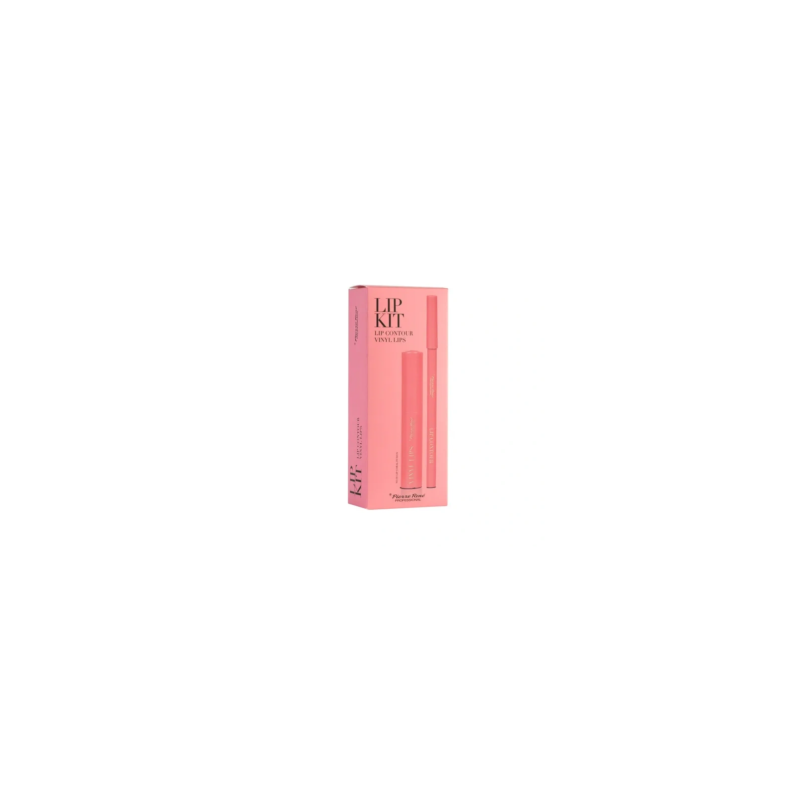 PIERRE RENE Lip Kit zestaw pomadka z kredką do ust 01 Coral Fusion