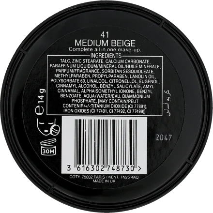 MAX FACTOR Creme Puff puder do twarzy prasowany 41 Medium Beige 14g