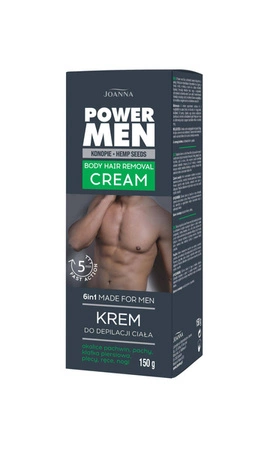 JOANNA Power Men krem do depilacji ciała 150g 