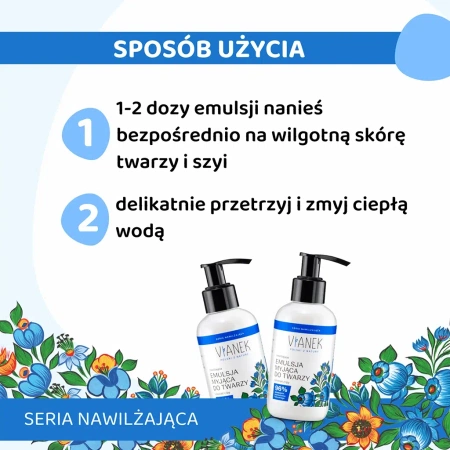 SYLVECO Vianek Nawilżająca emulsja myjąca do twarzy 150ml