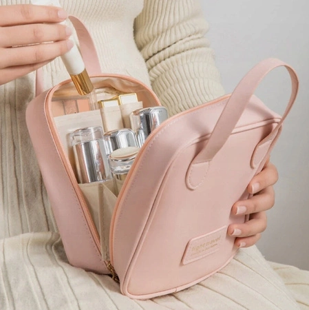 ECARLA kosmetyczka organizer na kosmetyki Różowa KS128R