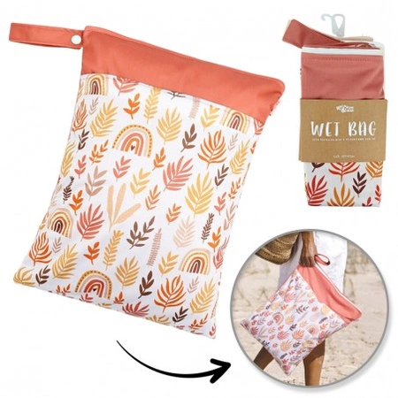 ECARLA wodoodporna torba worek do wózka, na kapcie, na basen 30x40cm WB01