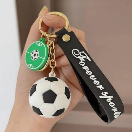 ECARLA brelok do kluczy Piłka nożna Biały BRL330B