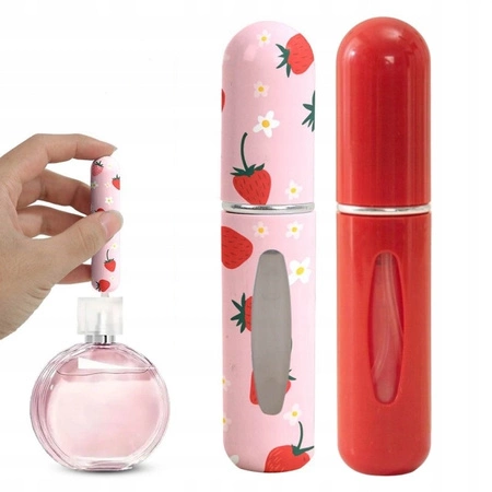 ECARLA zestaw mini atomizerów podróżnych na perfumy 5ml Truskawki AK17 2szt