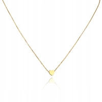 ECARLA naszyjnik ze stali szlachetnej pozłacanej SERCE NST2154