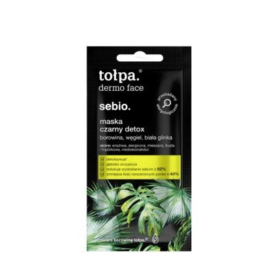 TOŁPA Sebio maska Czarny Detox saszetka 8ml