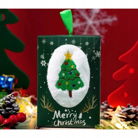 ECARLA ręcznik świąteczny w opakowaniu 35x35cm Choinka REC59WZ2