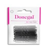 DONEGAL Wsuwki kokówki do włosów Czarne 7cm