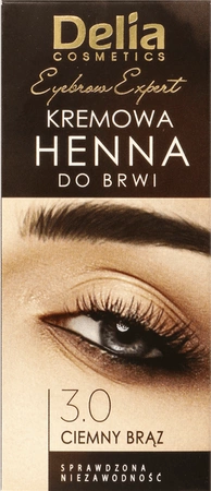 DELIA Henna do brwi 3.0 Ciemny Brąz 2x15ml