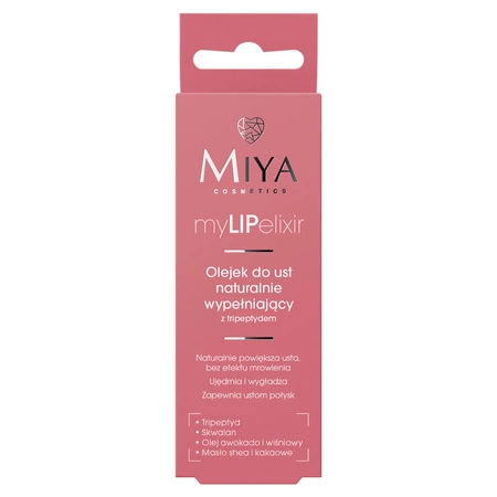 MIYA MyLIPelixir olejek do ust naturalnie wypełniający Rose 10g