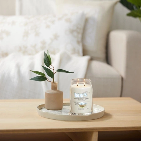 YANKEE CANDLE Signature Duża świeca w słoiku CLEAN COTTON 567g
