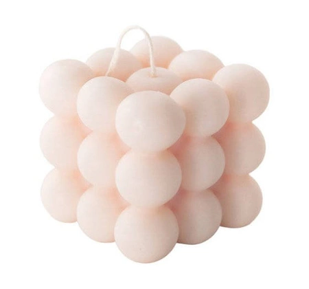 MOHANI Bubble świeca różowa duża 150g
