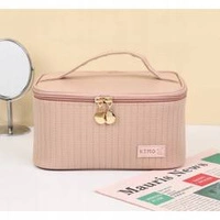 ECARLA kuferek kosmetyczka Różowa KS70