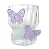 ECARLA szklanka z falowanymi ściankami MOTYL Fiolet 260ml SZK162