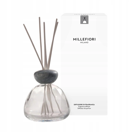 MILLEFIORI MILANO Air Design dyfuzor zapachowy Marble Glass Transparentny z Szarym