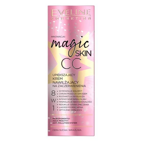EVELINE Magic Skin nawilżający krem CC redukujący zaczerwienienia 8w1 50ml