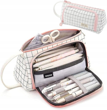 ECARLA piórnik wielofunkcyjny kratka PR05