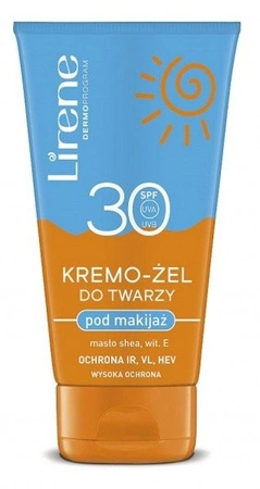 LIRENE SUN kremo-żel do twarzy pod makijaż SPF30 50ml TERMIN 11-2025