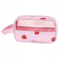 ECARLA kosmetyczka kuferek rozmiar S 22x7x13cm Truskawki KS149