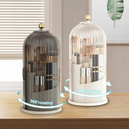 ECARLA organizer na pędzle ryflowany 27x12,5cm Grafit CB61GRAF