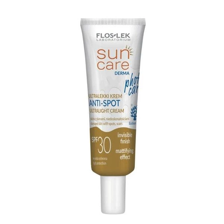 FLOSLEK Sun Care Derma ultralekki krem Anti-Spot SPF30 Prebiotic 30ml