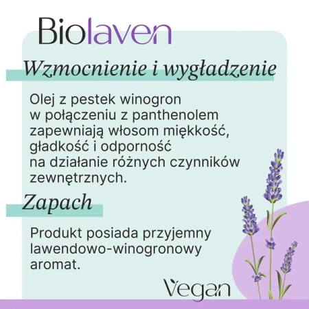 SYLVECO Biolaven szampon do włosów z olejem z Pestek Winogron i olejkiem Lawendowym 300ml