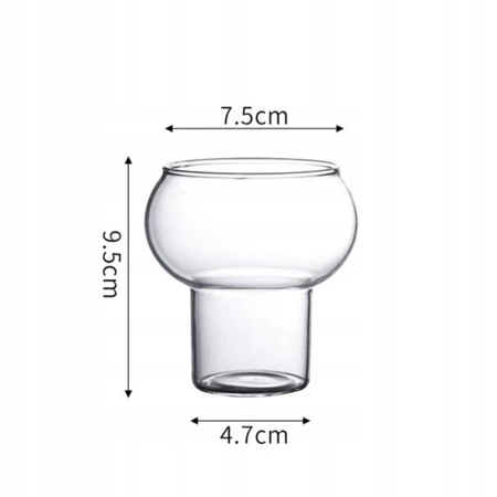 ECARLA szklanka do kawy napojów 250ml Bubble SZK132