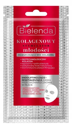 BIELENDA Kolagenowy Stymulator Młodości maska do twarzy liftingująca 1szt