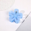 ECARLA spinka-klamra do włosów Kwiat transparentny niebieski SP276N