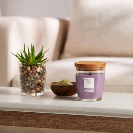 WOODWICK Natures Wick średnia świeca w słoiku Woodland Rose 284g