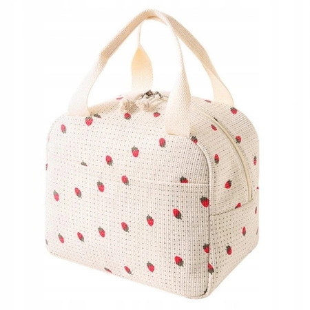 ECARLA torba termiczna piknikowa Lunch Box 26x21x18cm Truskawki PJM42