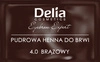 DELIA Eyebrow Expert pudrowa henna do brwi 3.1 Czarny Brąz 4g