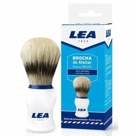 LEA pędzel do golenia z włosiem dzika Biały Rozmiar M 1szt