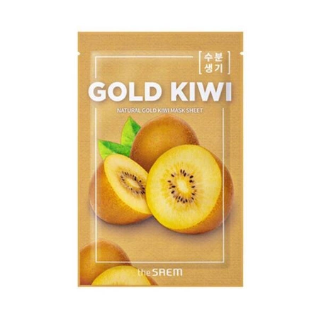 THE SAEM Natural Mask Sheet maska do twarzy w płacie Gold Kiwi  TERMIN 11-2024