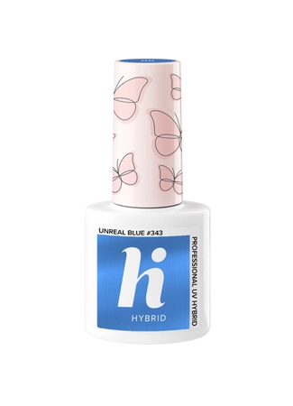 HI HYBRID Lakier hybrydowy Butterflies 343 Unreal Blue 5ml