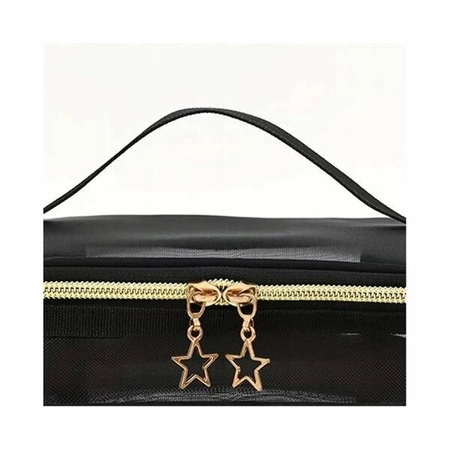 ECARLA kosmetyczka Smiling Girl Czarna 22x15x12cm KS108