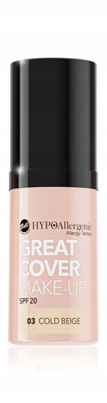 BELL Hypoallergenic Great Cover podkład 03 Cold Beige SPF 20 20g