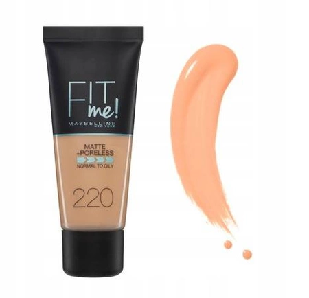 MAYBELLINE Fit Me Matte+Poreless podkład matujący 220 Natural Beige 30ml