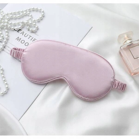 ECARLA satynowa maska noa oczy 20x9cm Elegant Brudny róż OPK10CR