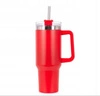 ECARLA kubek termiczny z uchwytem i rurką 1l Czerwony CUP15