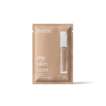 PAESE My Skin Icon kryjący korektor do twarzy i pod oczy 02 Natural Beige próbka 1ml
