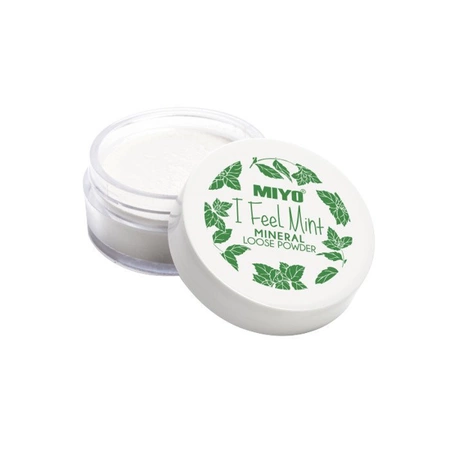 MIYO I Feel Mint Mineral Loose Powder puder sypki z Miętą, Bambusem i Aloesem 8g