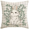 ECARLA Wiosna poszewka na poduszkę 45x45cm Wielkanoc Króliczek POD227