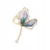 ECARLA broszka MOTYL z cyroniami