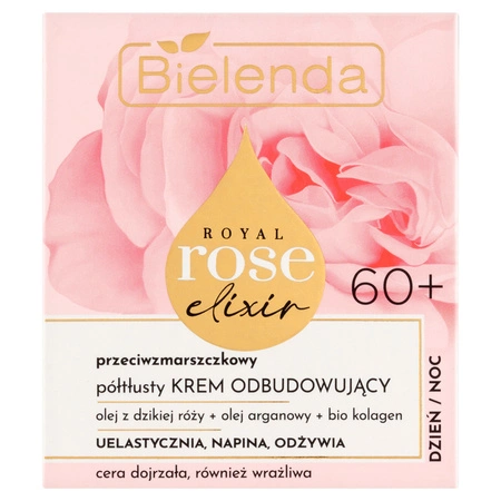 BIELENDA Royal Rose Elixir krem do twarzy odbudowujący 60+ Dzień Noc 50ml