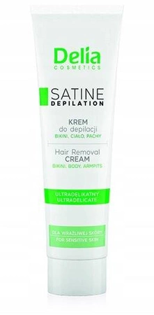 DELIA Satine Depilation ultradelikatny krem do depilacji bikini, ciało, pachy 100ml