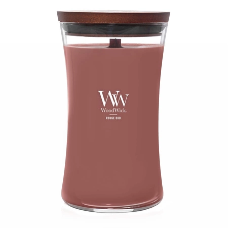 WOODWICK Pluswick duża świeca w słoiku ROUGE OUD 609,5g