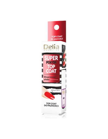 DELIA Top Coat Super Połysk 11ml