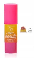 GOLDEN ROSE Miss Beauty Glow Stick róż w sztyfcie 01 Peach flash 6g